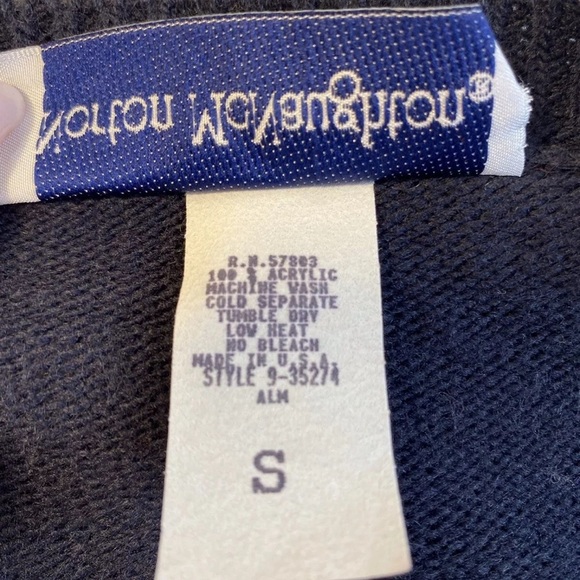 Norton McNaughton Dark Academia Cardigan Sweater SMALL Loose V Neck Long - Picture 7 of 9